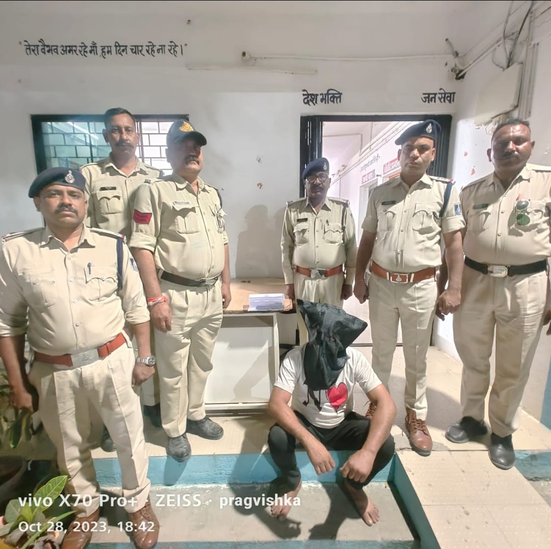 पुलिस चौकी भेसोदामण्डी थाना भानपुरा द्वारा 01 देशी पिस्टल मय 02 जिंदा राउण्ड जप्त कर आरोपी को किया गिरफ्तार