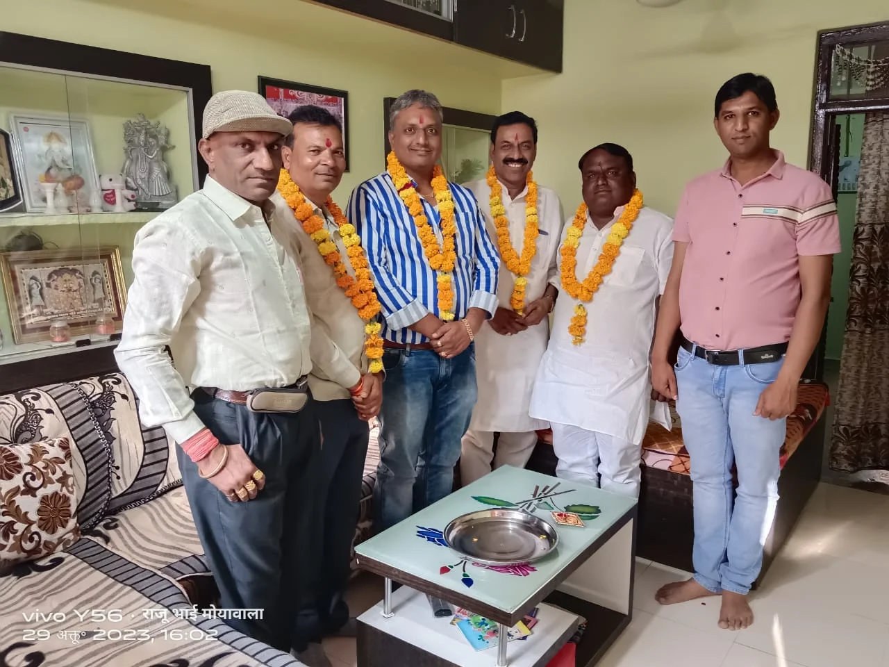 अखिल भारतीय पोरवाल महासभा के जिला अध्यक्ष के गृह निवास पर भव्य स्वागत