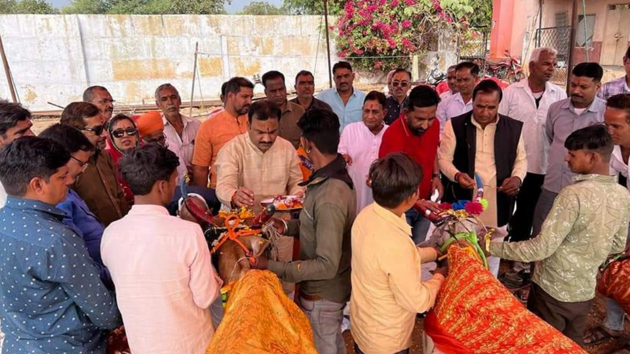 गोपाष्टमी पर जीरन मे हुआ भव्य आयोजन।