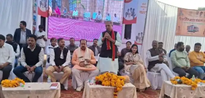 प्रधानमंत्री नरेन्‍द्र मोदी जी के नेतृत्‍व में महिलाओं, किसानों, युवाओंऔर गरीबों के कल्‍याण का संकल्‍प पूरा किया जावेगा