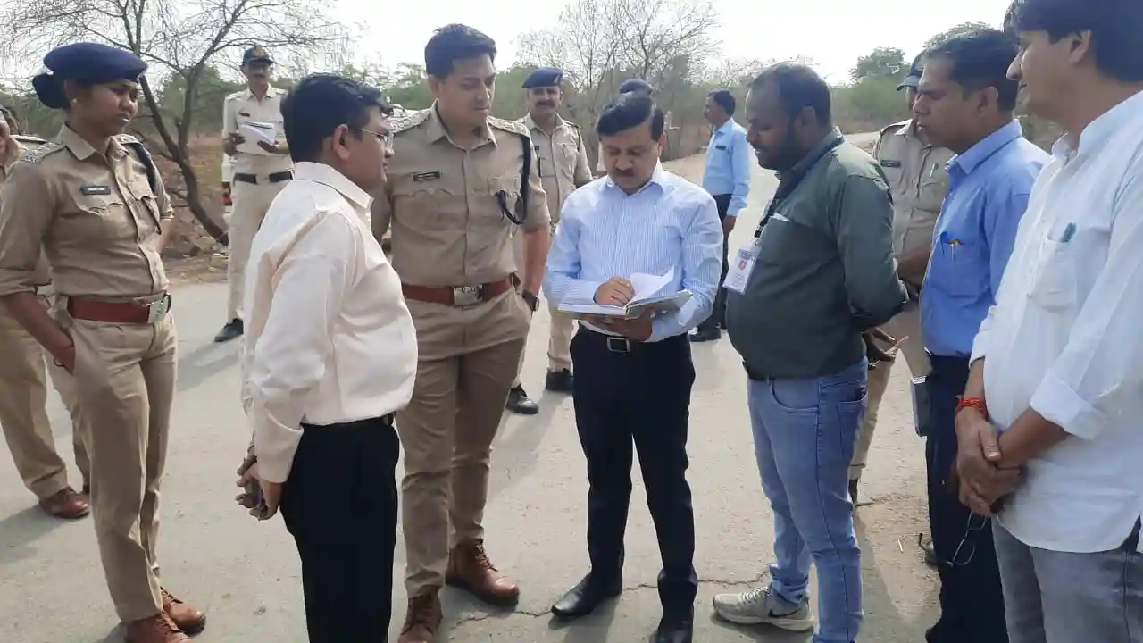 कलेक्‍टर एवं एसपी ने किया, बार्डर चेकपोस्‍ट का निरीक्षण