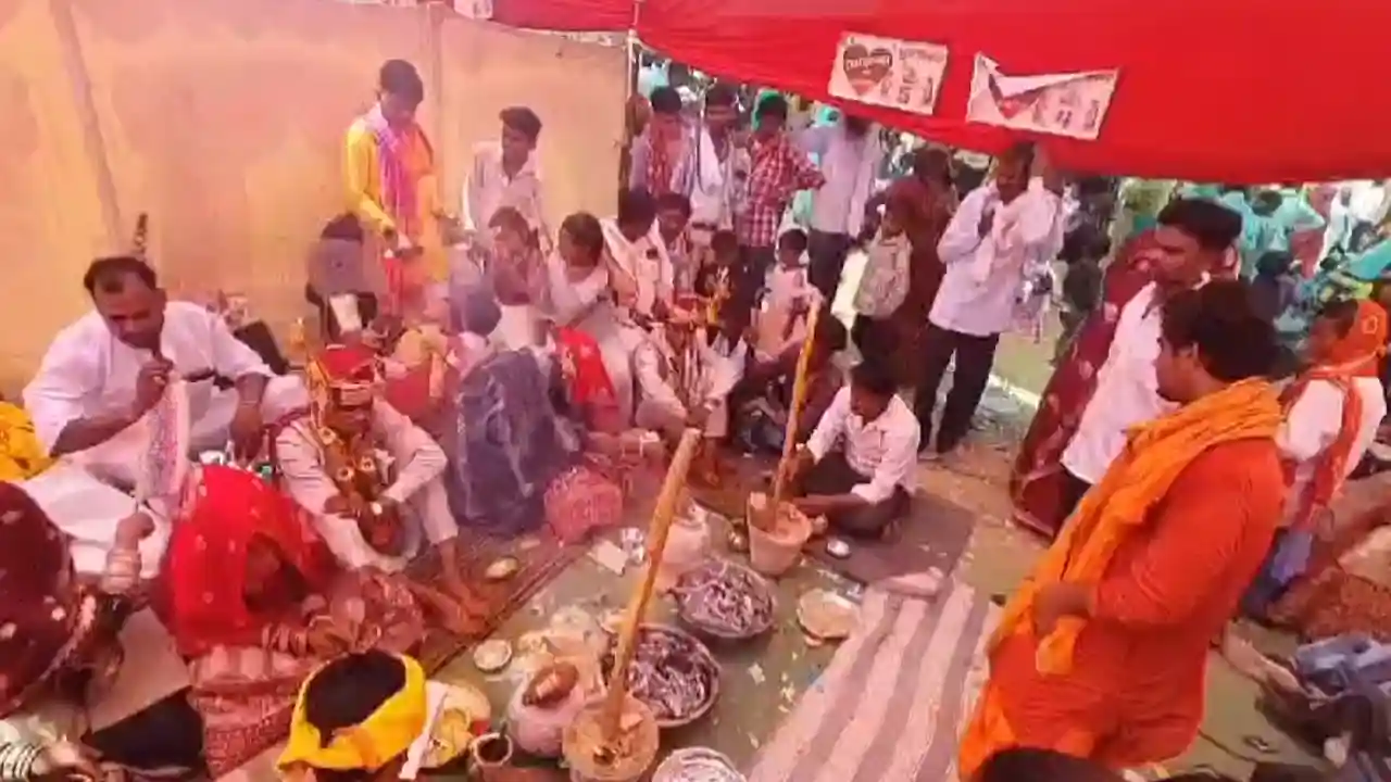 करोली माली समाज के छठवें सामूहिक विवाह सम्मलेन में 33 जोड़े हम सफर बने