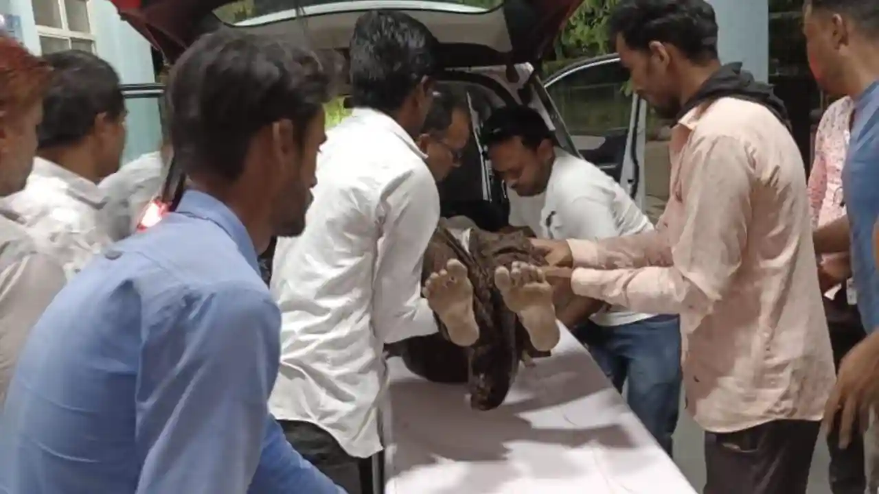 शामगढ़ बरखेड़ा नायक के यहां पर एक्सीडेंट हुआ