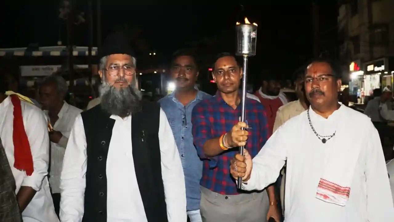 मतदाता जागरूकता अभियान के तहत आयोजित हुई मशाल रैली