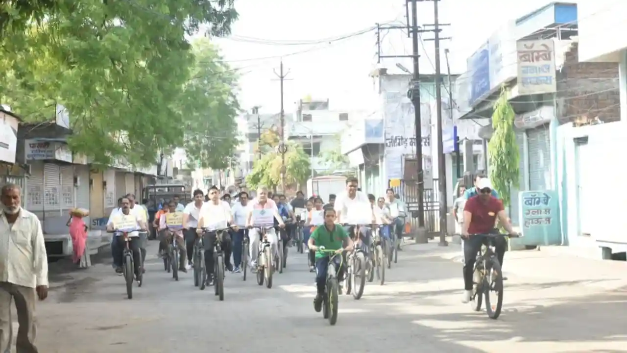 मतदाता जागरूकता अंतर्गत साईकिल रैली का हुआ आयोजन