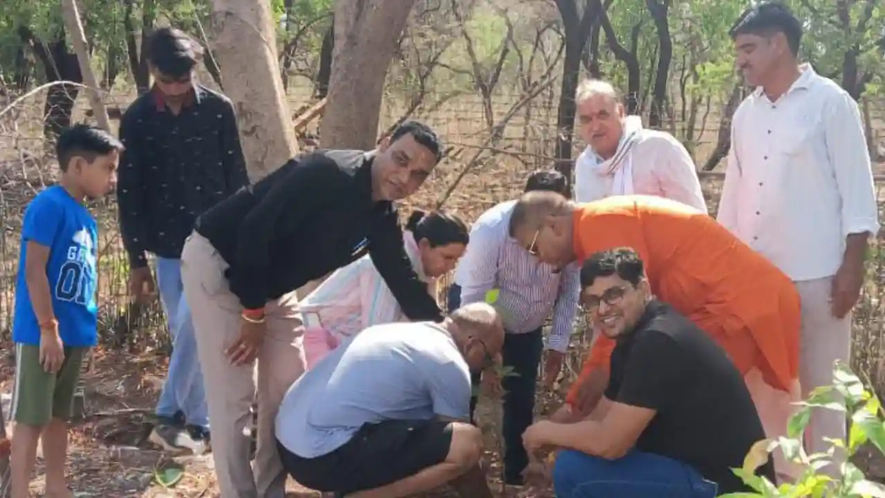 स्वदेशी जागरण मंच ने रोपे फलदार पौधे