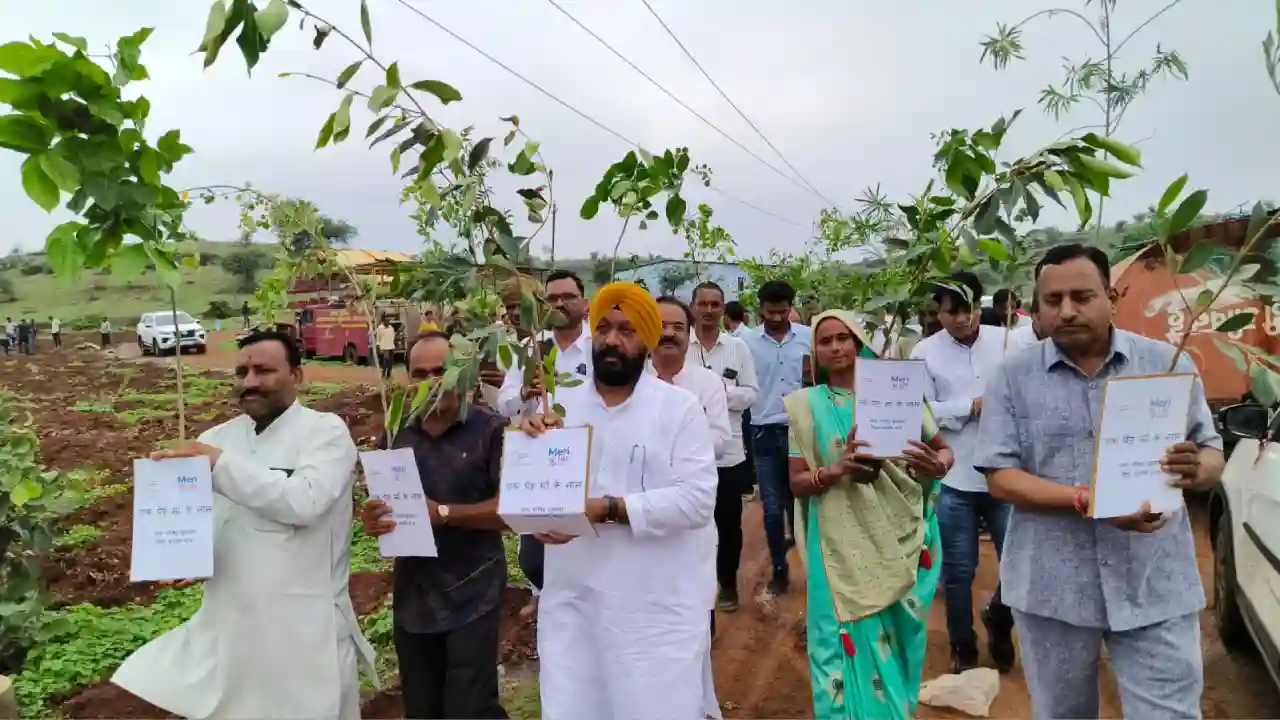 एक पेड़ मॉं के नाम अभियान के अंतर्गत  सुवासरा विधायक श्री डंग ने रूनीजा रोड ट्रेचिंग ग्राउंड पर पौधारोपण किया