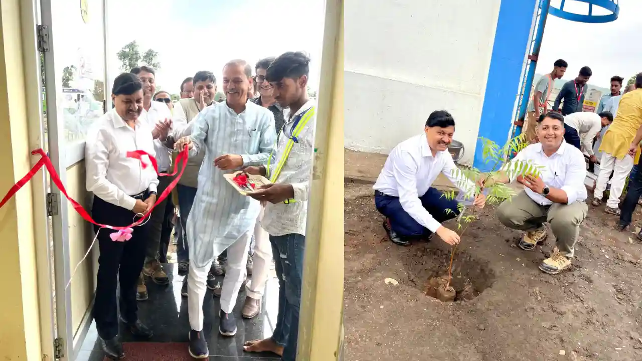 विधायक श्री सखलेचा एवं कलेक्टर श्री जैन ने गांव कवई में सोलर पार्क का किया निरीक्षण