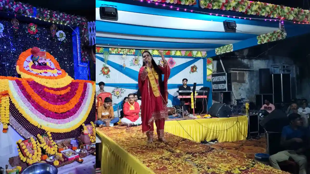 मोरवन में सजा श्याम दरबार विशाल श्याम भजन संध्या हुई सम्पन्न