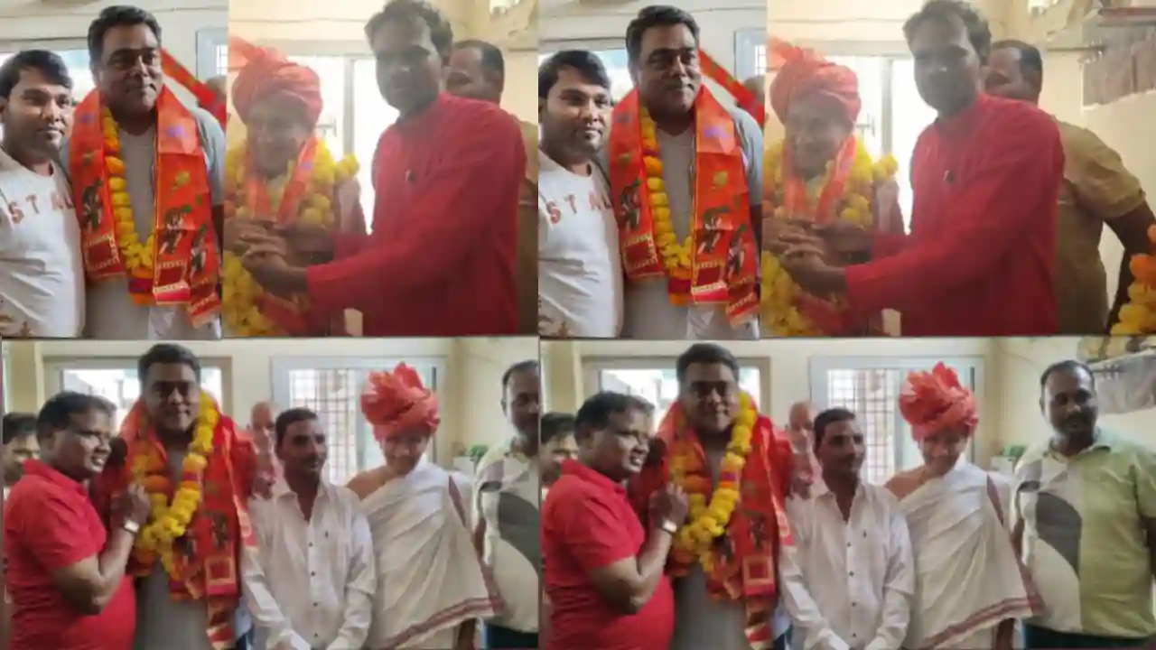 केसरिया हिंदू वाहिनी ने किया मालवा दर्शन समाचार पत्र के संपादक का सम्मान !
