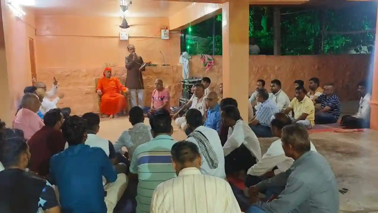 रामजिवानन्द जी महाराज की समाधी के एक वर्ष पूर्ण होने पर मुख्य कार्यक्रम को लेकर हुई बैठक