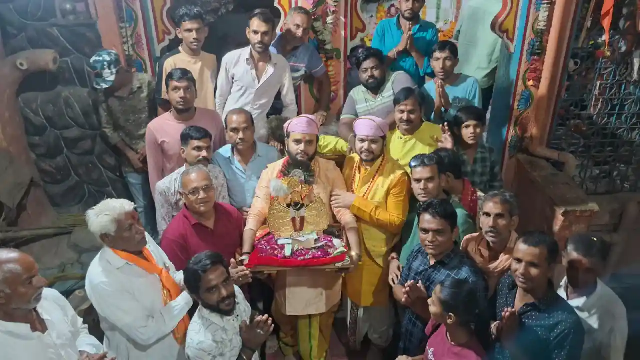 सांवलिया सेठ का गंगेश्वर महादेव में स्वागत किया