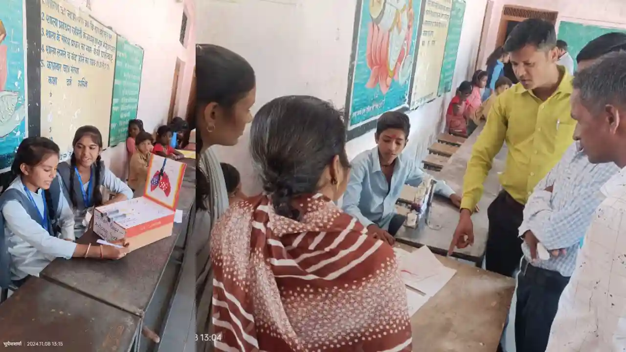 शासकीय उच्च माध्यमिक विद्यालय परिसर ताल में जन शिक्षा केंद्र स्तरीय विज्ञान प्रदर्शनी सम्पन्न