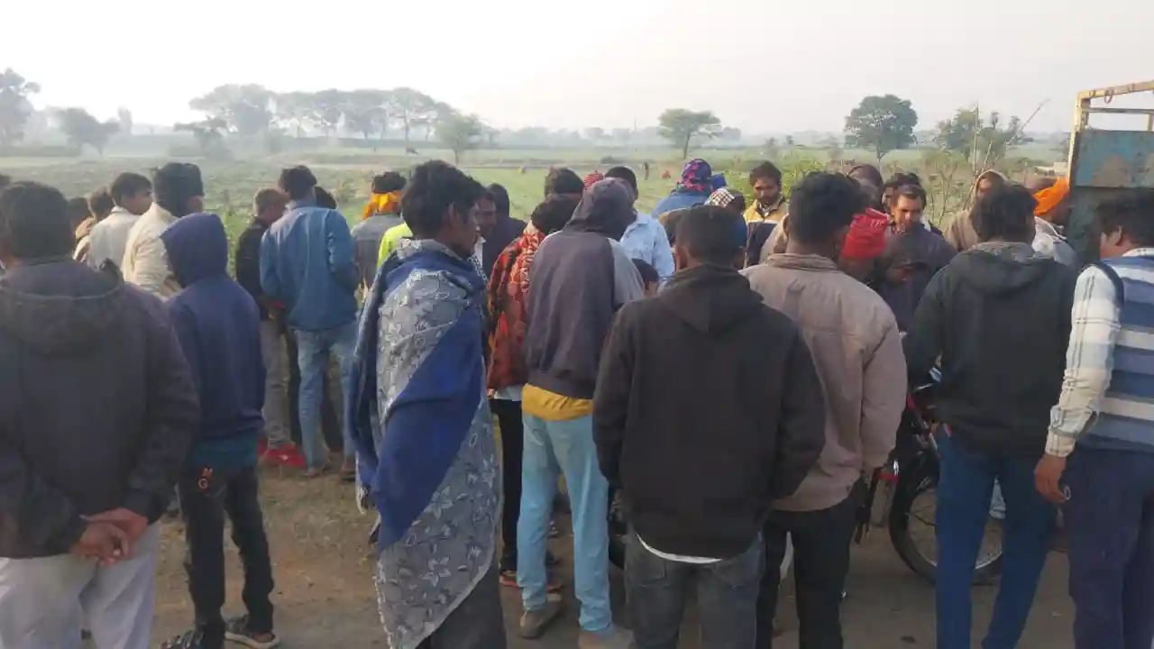 बाइक सवार के आगे गाय आने से अनियंत्रित होकर गिरा युवक, गंभीर चोट लगने से मौत