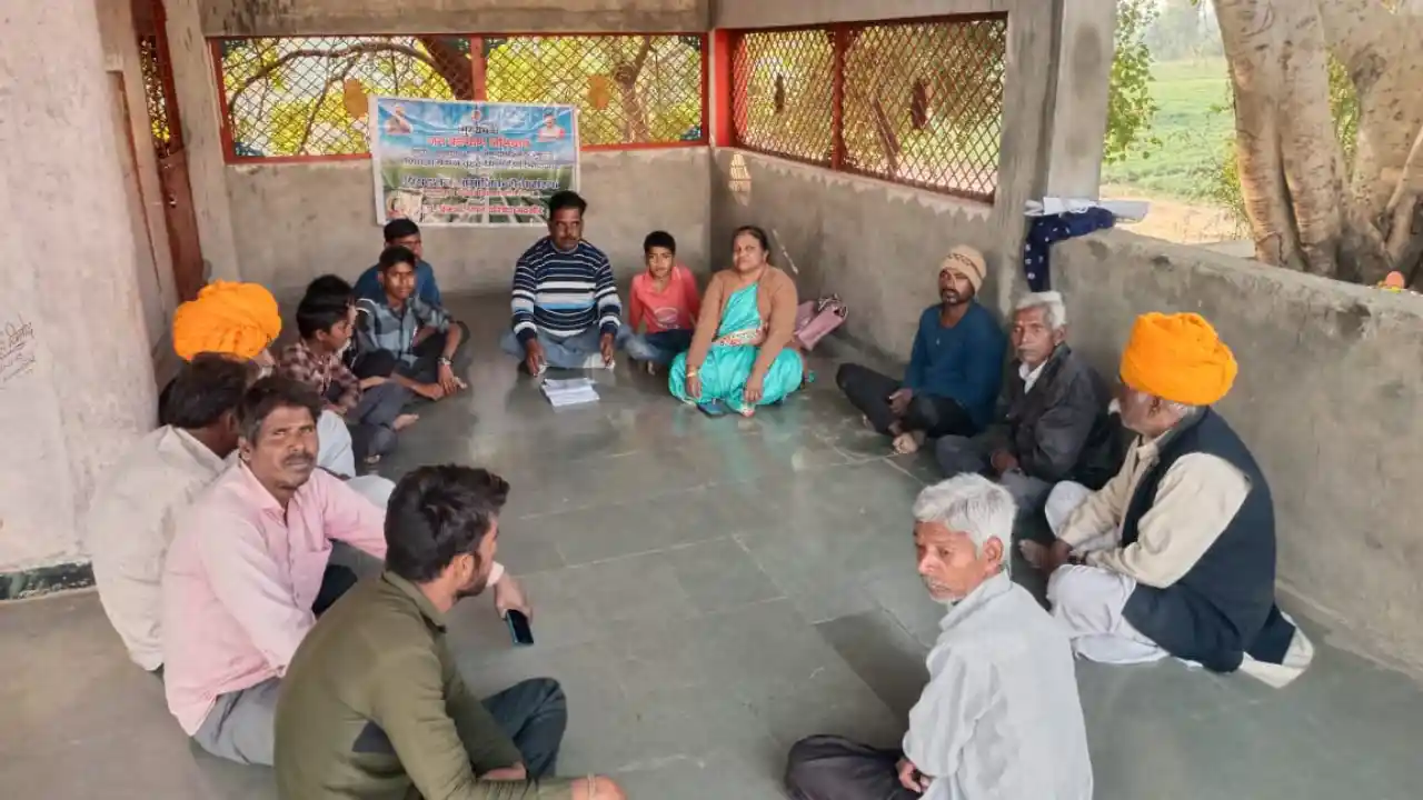 नवांकुर प्रियदर्शन संस्था के द्वारा कलश यात्रा, रात्रि कालीन सुंदरकांड पाठ का आयोजन किया