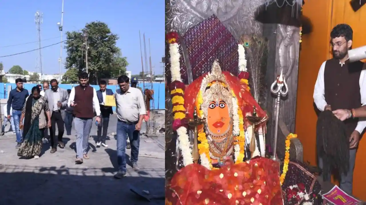 कलेक्टर श्री चंद्रा ने किया भादवा माता में निर्माण कार्यों का निरीक्षण