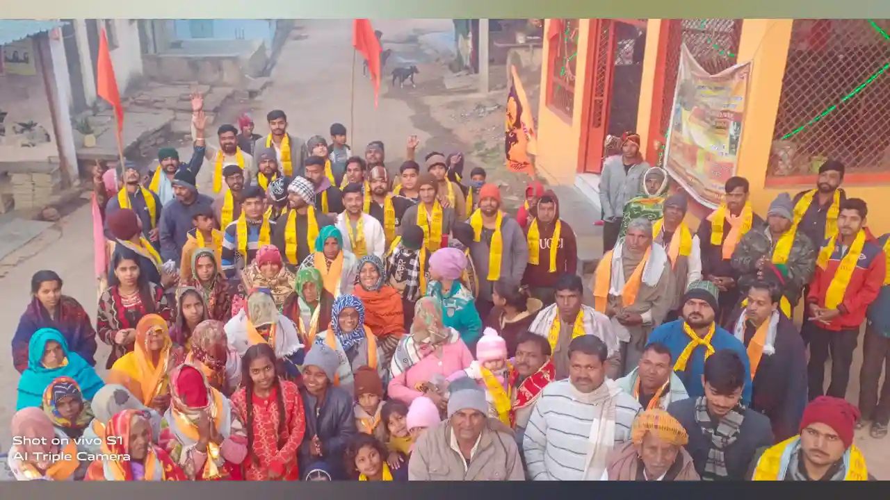डीजे बाजे के साथ निकली प्रभात फेरी