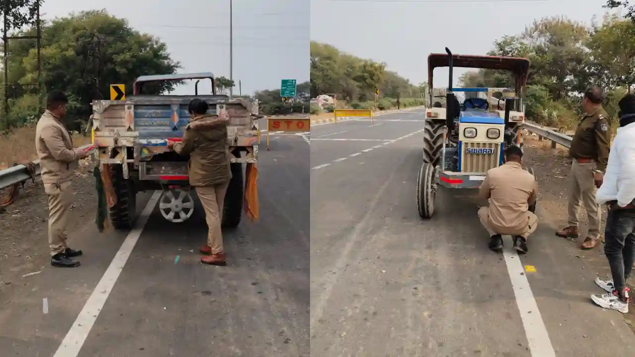सडक सुरक्षा माह 2025 परवाह थीम अंतर्गत यातायात पुलिस द्वारा लगाये गये रिफलेक्टर रेडियम