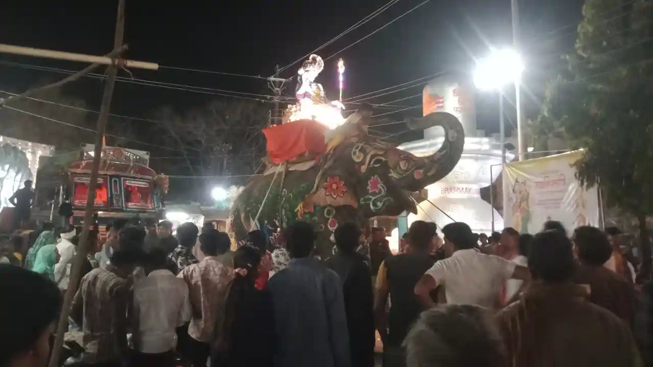 सिंगोली में 7 वीं बार निकली शाही सवारी:भूतेश्वर महादेव की शाही सवारी देखने उमड़ा जनसैलाब