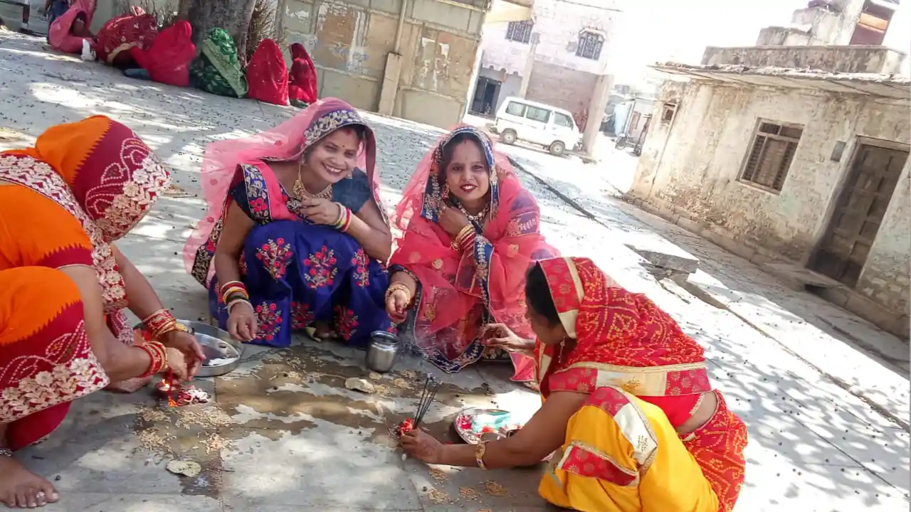 हर्षोल्लास के साथ मना ग्राम मोड़ी में दशामाता का पावन पर्व