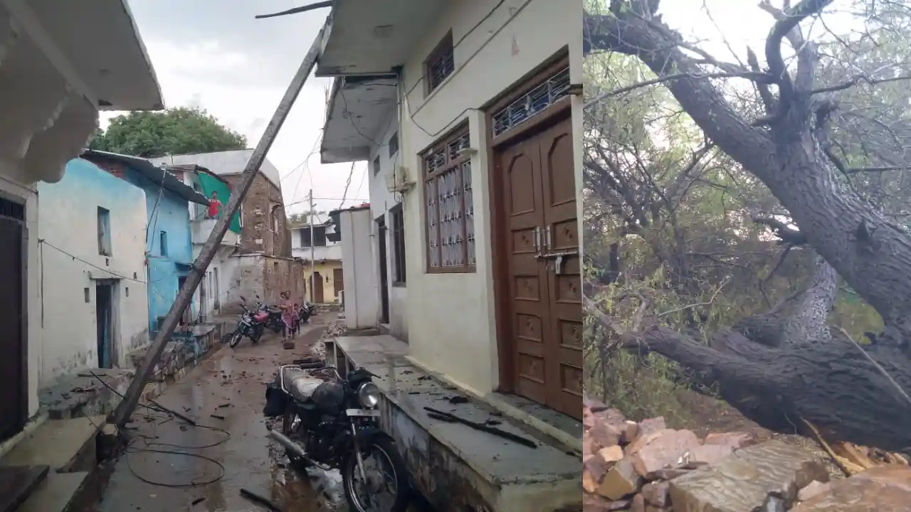 धूलभरी अंधड़ ने मचाया कोहराम
