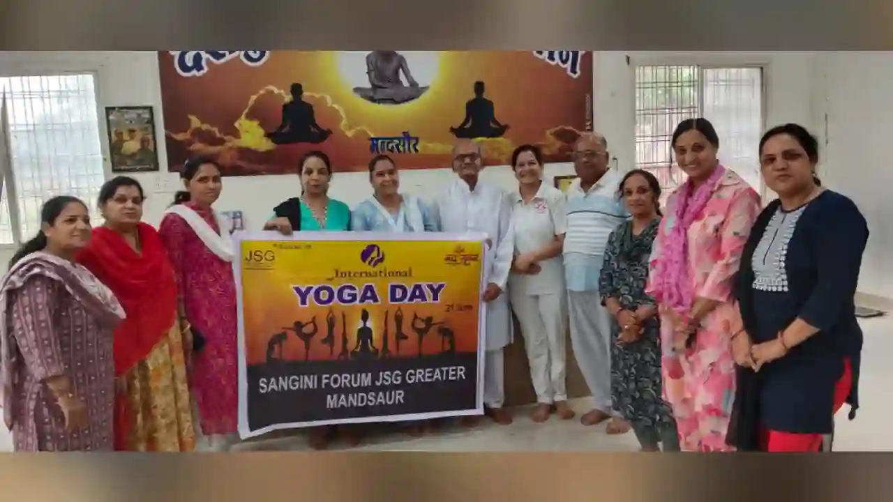 जैन सोशल ग्रुप ग्रेटर संगिनी द्वारा विश्व योग दिवस के पूर्व योग शिविर का आयोजन
