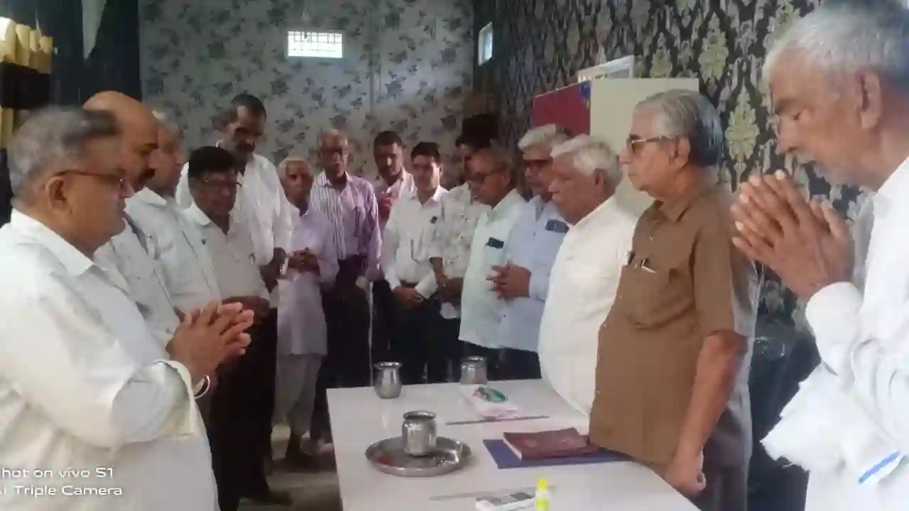 श्री बद्रीलाल जी पुरोहित ने किया भादवामाता धर्मशाला अध्यक्ष का पदभार ग्रहण
