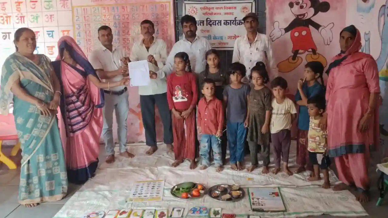 पोषण महा के अंतर्गत गणेशपुरा आंगनवाड़ी केंद्र को भाजपा मंडल सोशल मीडिया प्रभारी ने लिया गोद