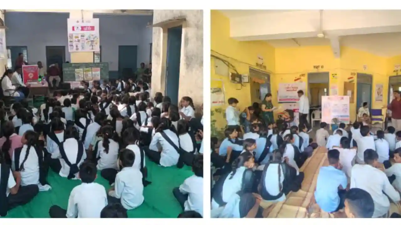 उमंग दिवस पर हाई स्कूल उमर में आयोजित हेल्थ एंड वैलनेस कार्यक्रम