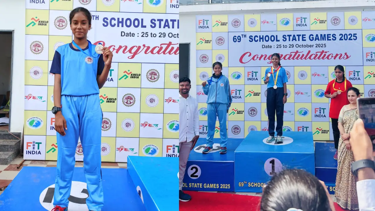 राज्य स्तरीय एथलैटिक्स प्रतियोगिता में मंदसौर की बालिका कुमारी हंसा बथमी ने जीता रजत पदक । 