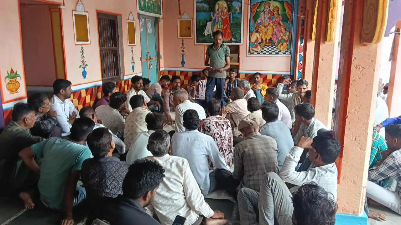 दिनांक 3 नवम्बर को सकल मेघवाल पंच अरनोद मंदिर की बैठक सम्पन्न हुई