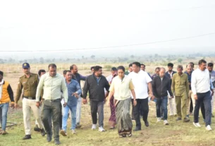 कलेक्टर ने मनरेगा के कार्य, पीएम आवास, पौधारोपण, डैम, गोशाला का निरीक्षण किया