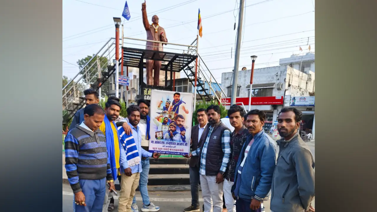 लोकप्रिय सांसद एडवोकेट माननीय चंद्रशेखर जी आजाद का जन्मदिन धूमधाम से मनाया