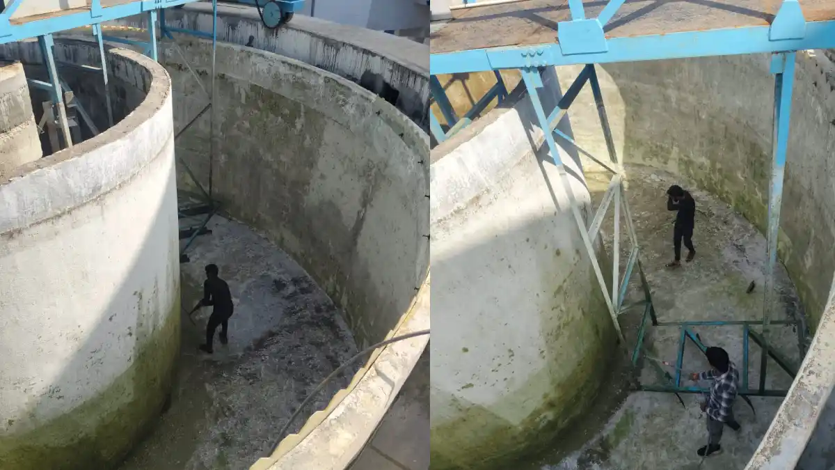 सरवानियां में पानी पर सतर्कता, वाटर ट्रीटमेंट प्लांट, दोनों पानी की टंकियों की सफाई करवाई।