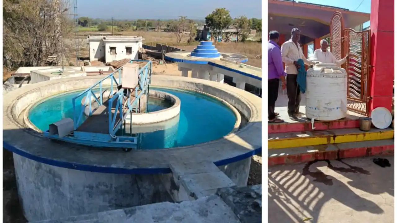 पेयजल आपूर्ति स्रोतों की साफ सफाई और स्वच्छता को लेकर नल-जल स्वच्छता अमले ने किया निरीक्षण।