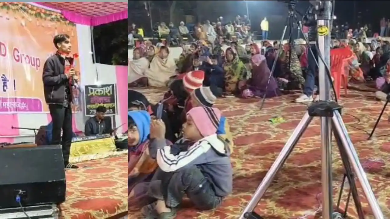 सरवानिया महाराज में माघ बीज पर बाबा रामदेव के भजनों से गूंज उठा मंदिर परिसर