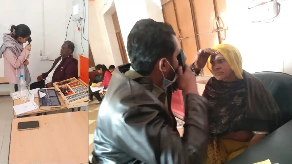 निशुल्क नेत्र परीक्षण शिविर में 220 नेत्र रोगियो का परीक्षण हुआ निशुल्क नेत्र परीक्षण शिविर में 220 नेत्र रोगियो का परीक्षण हुआ