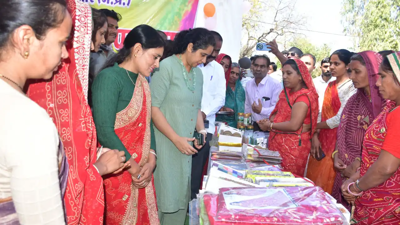 कलेक्टर श्रीमती गर्ग ने मंदसौर होली उत्पाद स्टॉल का किया शुभारंभ कलेक्टर श्रीमती गर्ग ने मंदसौर होली उत्पाद स्टॉल का किया शुभारंभ