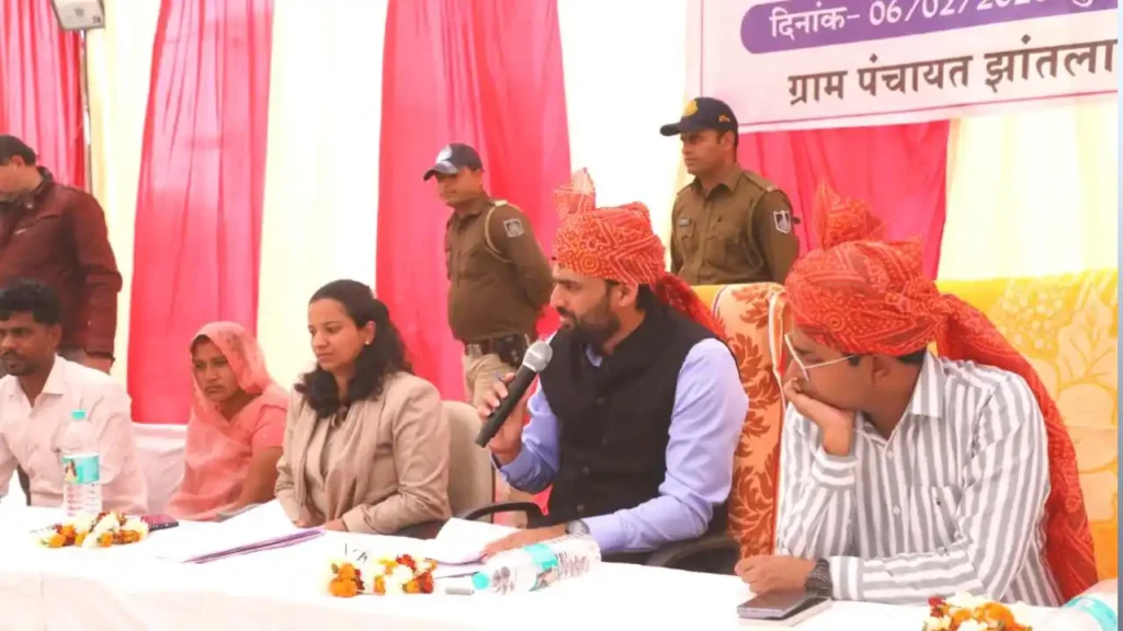 ग्राम झांतला में संकल्प समाधान कलस्टर स्तरीय शिविर संपन्न।