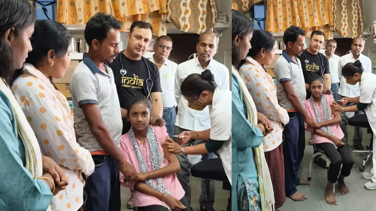 सर्वाइकल कैंसर से सुरक्षा के लिए एचपीवी टीकाकरण, सरवानिया महाराज प्राथमिक स्वास्थ्य केंद्र पर तीन दिन से अभियान जारी