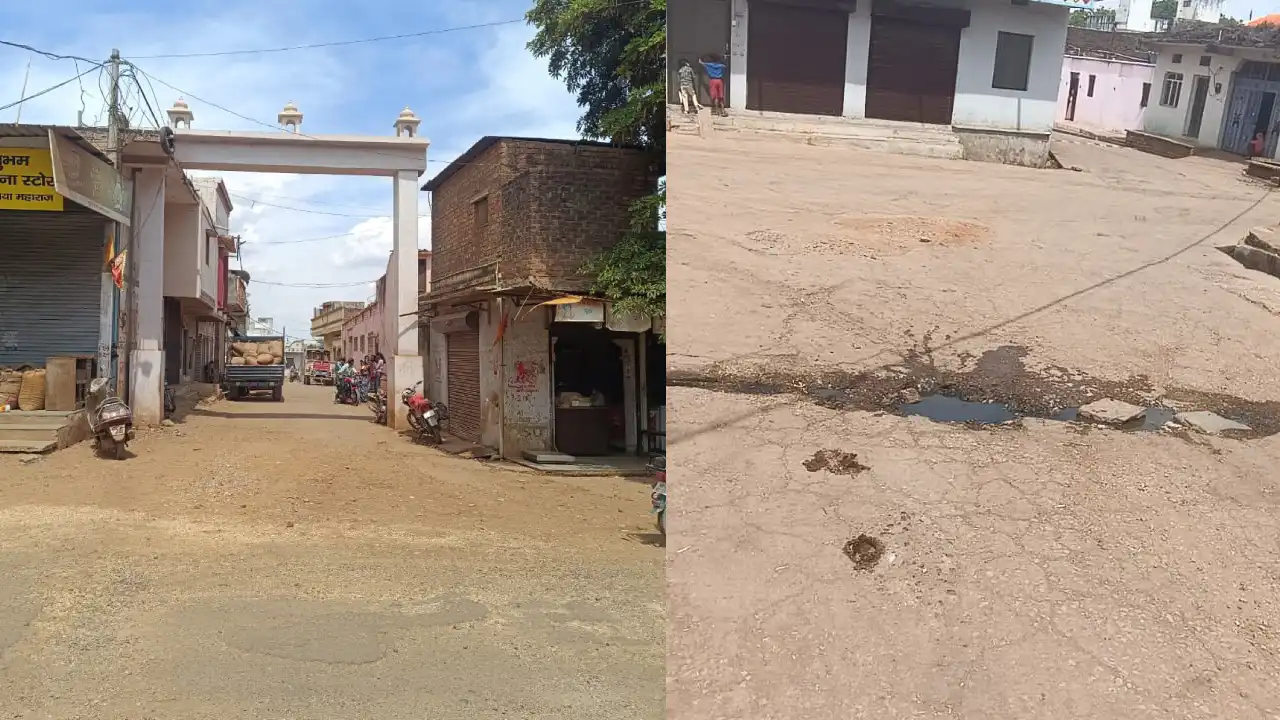 सरवानिया महाराज में अधूरी नाली बनी परेशानी, वार्ड के मुख्य चौराहे पर रोज आवागमन में दिक्कत, स्वागत गेट भी अधूरा