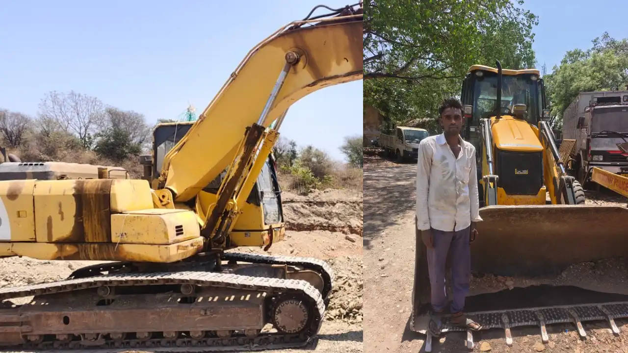 खनीज विभाग द्वारा अवैध उत्खनन विरूद्ध कार्यवाही की गई