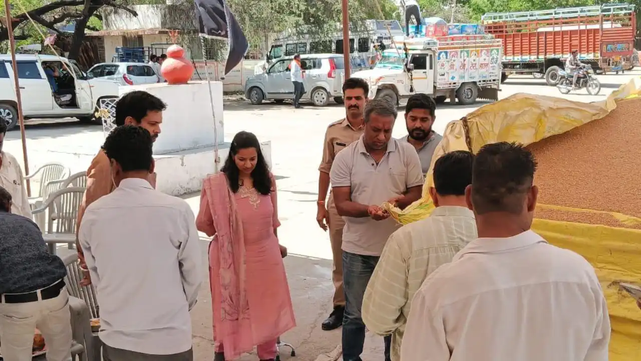 जावद मंडी प्रागण में गेहूं उपार्जन कार्य प्रारंभ 