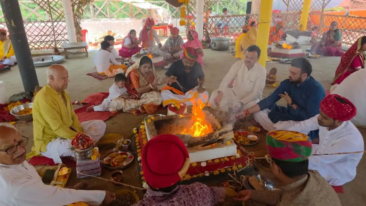 श्री तीन छत्री बालाजी धाम पर संपन्न हुआ पांच दिवसीय श्री हनुमंत जन्मोत्सव, भंडारे का हुआ आयोजन, निकला चल समारोह