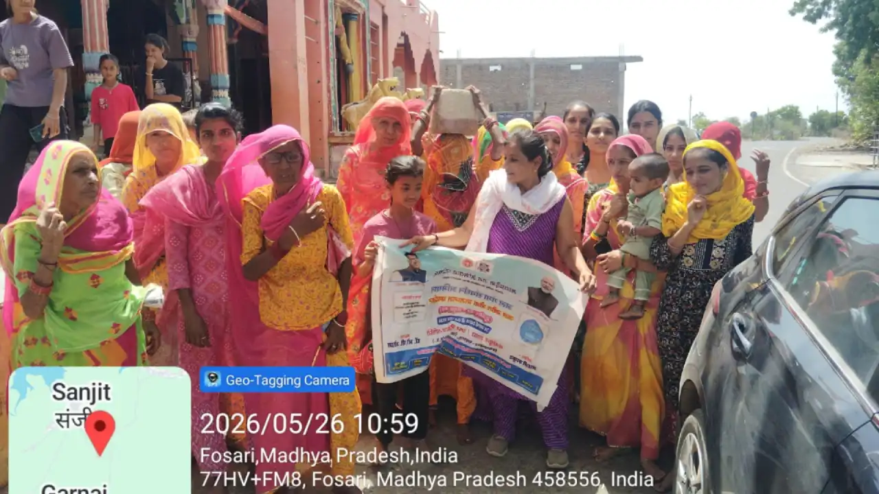 महिलाओं ने श्रद्धा और उत्साह के साथ कलश पूजन कर भारतीय संस्कृति का संदेश दिया