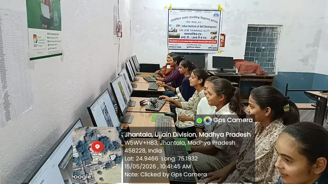शा.उ.मा.वि. झांतला के विद्यार्थियों की व्यावसायिक शिक्षा अंतर्गत ऑन द जॉब ट्रेनिंग सम्पन्न